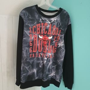 NBA U Chicago Bulls "Smoke" Sweatshirt Men's Size Large